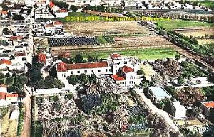 Sidi-Bel-Abbes - Vue aerienne - Rue Jean Mace et ecole de Sonis